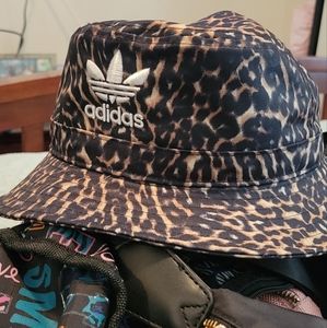 Adidas cheetah print bucket hat